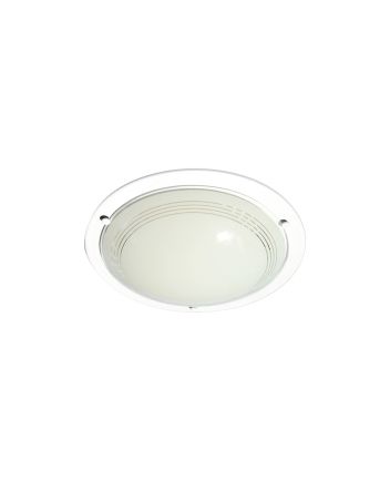 Plafon Redondo Peq Frisoline Branco