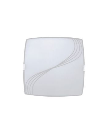 Luminária Plafon Quadrado Med Linhas - 1318 MED CR