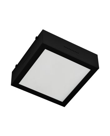 Luminária Plafon Caixa Sobrepor 1lamp E27 Preto - 1933 PT