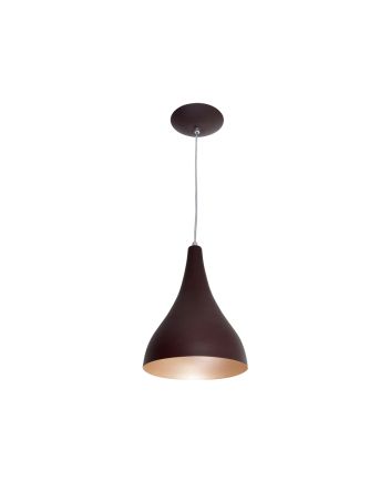 Lustre Pendente Jade 1 Lamp E27 Marrom/gold - 3122 MAR/GLD