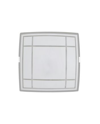 Luminária Plafon Quadrado Med Luxo 1lamp Branco - 1812 MED BR