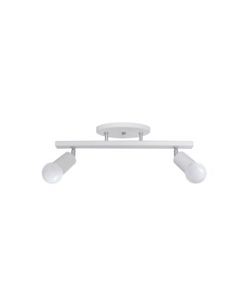 Luminária Spot Trilho 2 Lamp E27 Branco - 6013/2 BR
