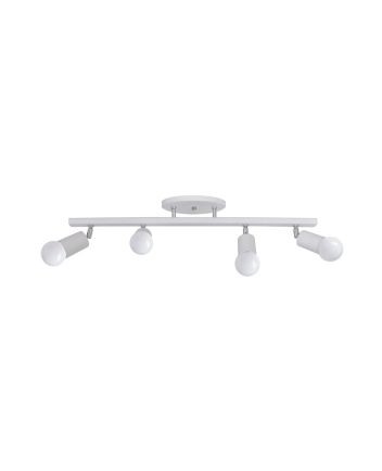 Luminária Spot Trilho 4 Lamp E27 Branco - 6013/4 BR