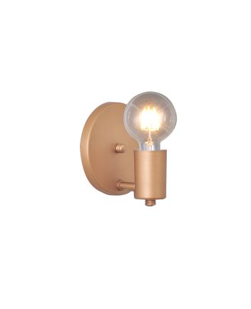 Luminária De Parede Arandela Uno Haste Reta E27 Gold - 3207/AR GLD