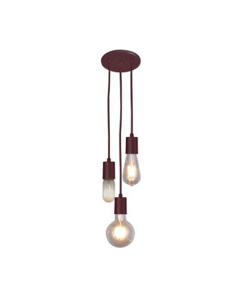 Lustre Pendente Uno C/3 Lamp E27 Marrom - 3118/3 T MAR
