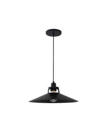 Lustre Pendente Retrô 1 Lamp E27 Preto - 3142 PT