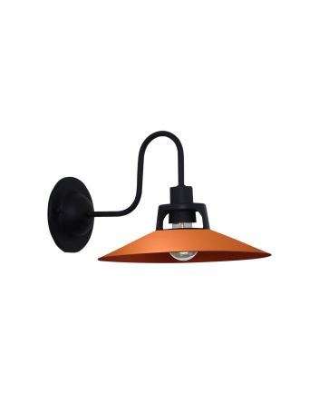 Luminária De Parede Arandela Retrô 1 Lamp E27 Preto/cobre - 3141/AR PT/CB