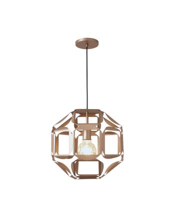 Lustre Pendente Orion Globo 1 Lamp E27 Bronze Mate - 3145 BZM