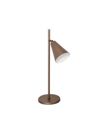 Luminaria De Mesa Cone Belga 1lamp E27 Bronze Mate - 3107 LUM BZM
