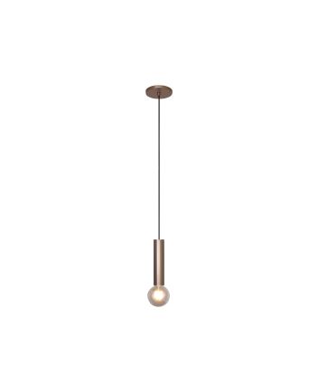 Lustre Pendente Slim Peq 1 Lamp E27 Bronze Mate - 3111 PEQ BZM