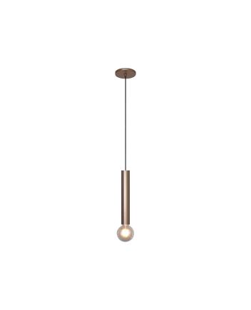 Lustre Pendente Slim Med 1 Lamp E27 Bronze Mate - 3111 MED BZM