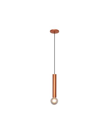Lustre Pendente Slim Med 1 Lamp E27 Cobre - 3111 MED CB