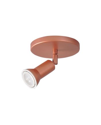 Luminária Spot Sobrepor Canopla Red 1 Gu10 Mr16 Rosê - 6012/1 RSE