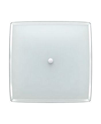 Luminária Plafon Vidro Quadrado 38cm 2lamp E27 - 1211 GDE CR
