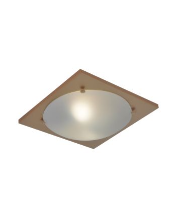 Plafon quadrado para quarto Metal e Vidro