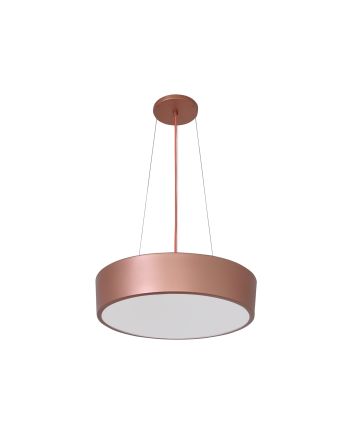 Lustre Pendente Nevada 37cm 3lamp E27 Rosê - 2108 MED RSE