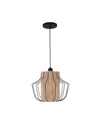 Pendente Fiori Safira 01 Lâmp E27 Preto - 3012 PT
