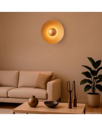 Arandela Lótus Luz Indireta Led 2200Lm 3000K 18W - 3021/AR GLD