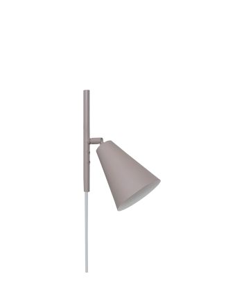 Luminária De Parede Arandela Cone Belga 1lamp E27 Camurça - 3107/AR CAM