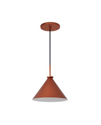 Lustre Pendente Cone Belga Peq 01 Lamp E27 Cobre - 3107 PEQ CB
