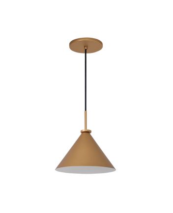 Lustre Pendente Cone Belga Peq 01 Lamp E27 Gold - 3107 PEQ GLD