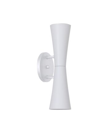 Luminária De Parede Arandela Pequim Peq 2 Lamp E27 Branco - 3108/AR BR