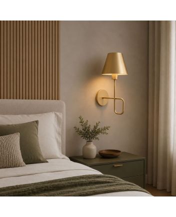 Luminária Arandela Classic para Quarto, Cabeceira Dourada - 3115/AR GLD
