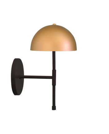 Arandela Milão 02 Lâmp G9 Preto com Gold - 3203/AR PT/GLD