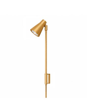 Arandela Pixel Reta Articulada com tomada p/1 Lamp - 3215/AR GLD