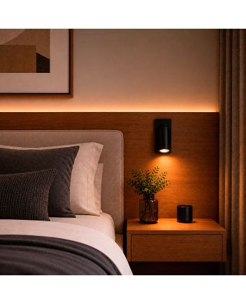 Arandela Slim Articulada com Canopla 01 Lâmp MR16 Preto - 5012/AR PT