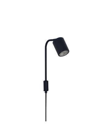Arandela Slim Articulada com Haste 01 Lâmp MR16 Preto - 5014/AR PT