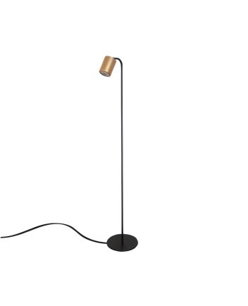 Luminária de Chão Slim Articulada 1 Lamp MR16 Preto/Gold - 5014 COL PT/GLD