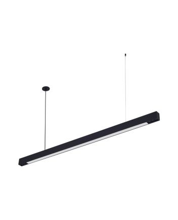 Pendente Minimal 2x3 Leds 34w 2300lm 34° 2700k - Preto