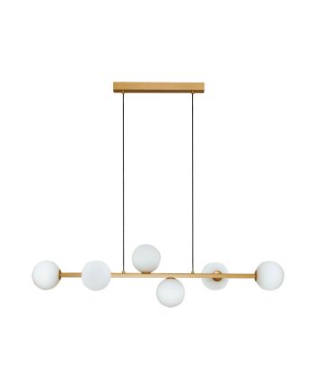 Pendente Orbe Trilho 06 Lâmp G9 Gold - 6003/6 GLD