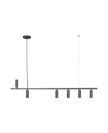 Pendente Living p/06 Lâmp. Gu10 Grafite - 6008/6 GRF