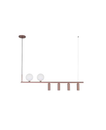 Pendente Aurora p/6 Lâmp. Bronze Mate - 6010/6 BZM