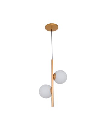 Pendente Orbe Vertical 02 Lâmp G9 Gold - 6018/2 GLD